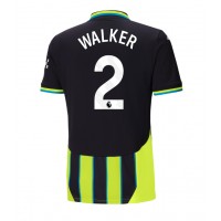 Fotballdrakt Herre Manchester City Kyle Walker #2 Bortedrakt 2024-25 Kortermet